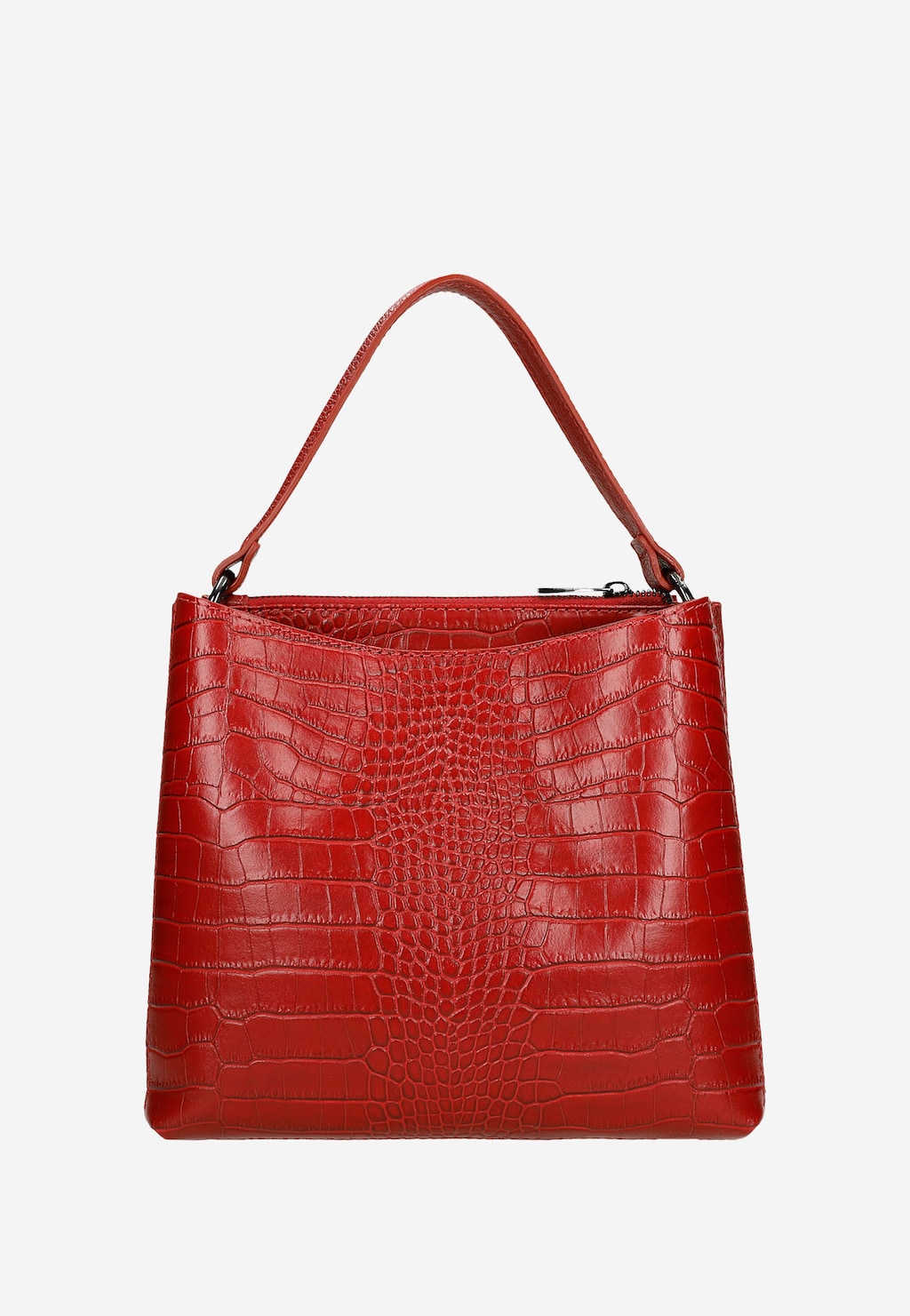 Červené dámske kožené kabelky pre ženy plné energie 80016-75 Widok 4