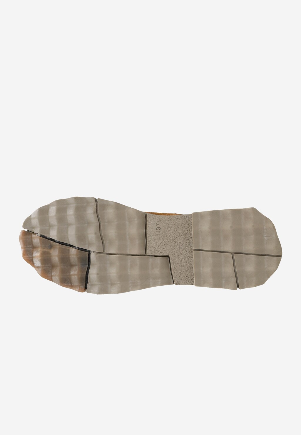 Jasnobrązowe designerskie sztyblety z ciekawą podeszwą 55181-63 Widok 6