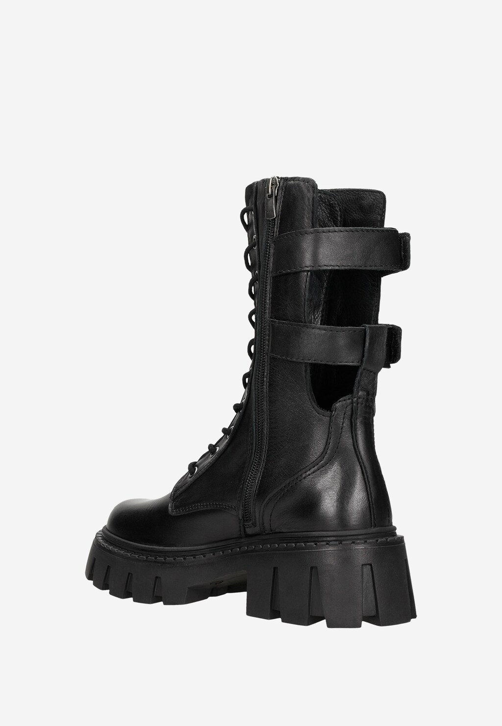 Wysokie trzewiki damskie w alternatywnym stylu 64088-51 Widok 4