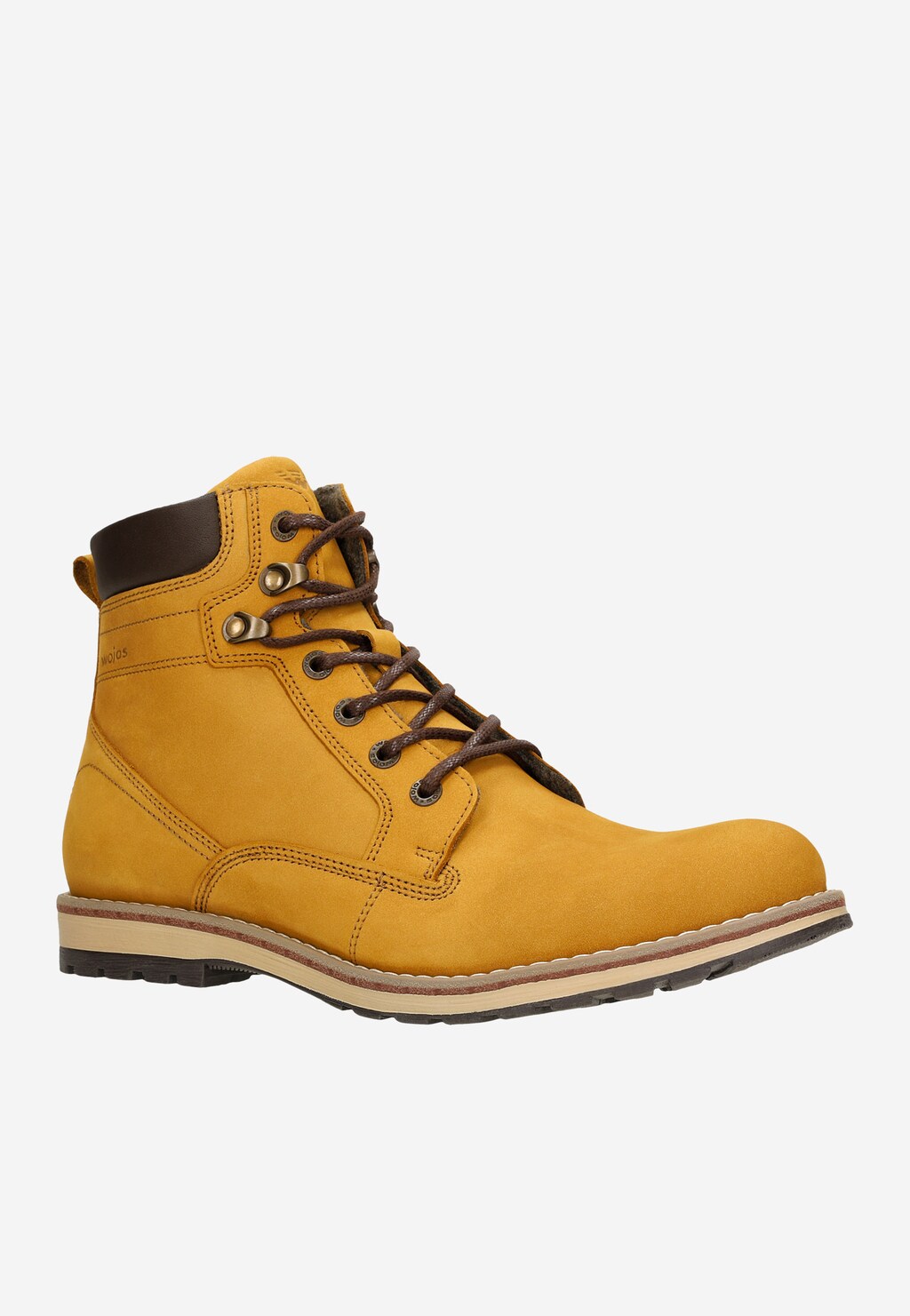 Żółte ocieplane workery męskie 8233-07 Widok 2