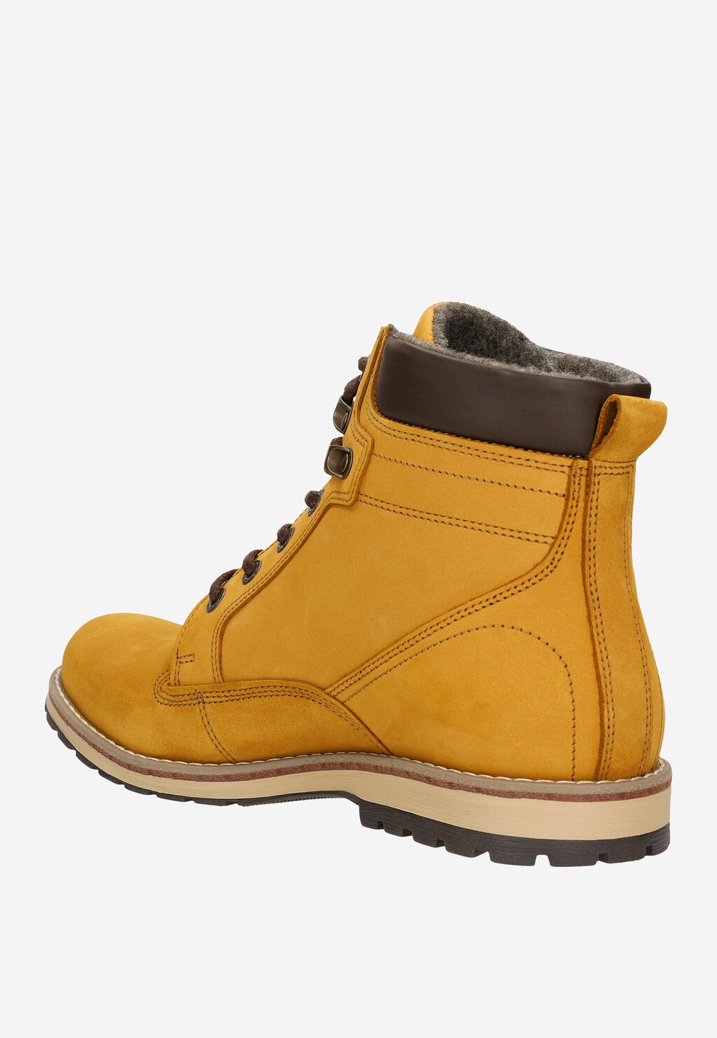 Żółte ocieplane workery męskie 8233-07 Widok 3