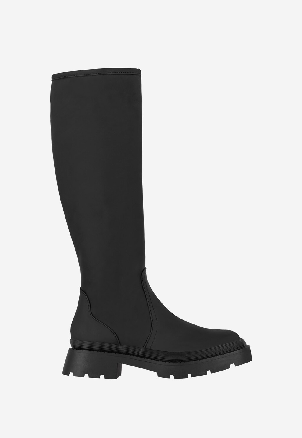 WJS czarne stylowe kozaki damskie na płaskiej podeszwie WJS45024-91 Widok 2