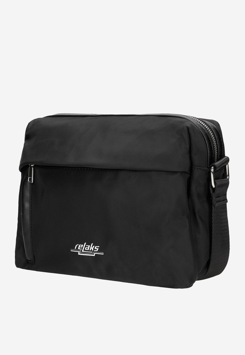 RELAKS czarna materiałowa torebka damska crossbody bag R80291-11 Widok 3