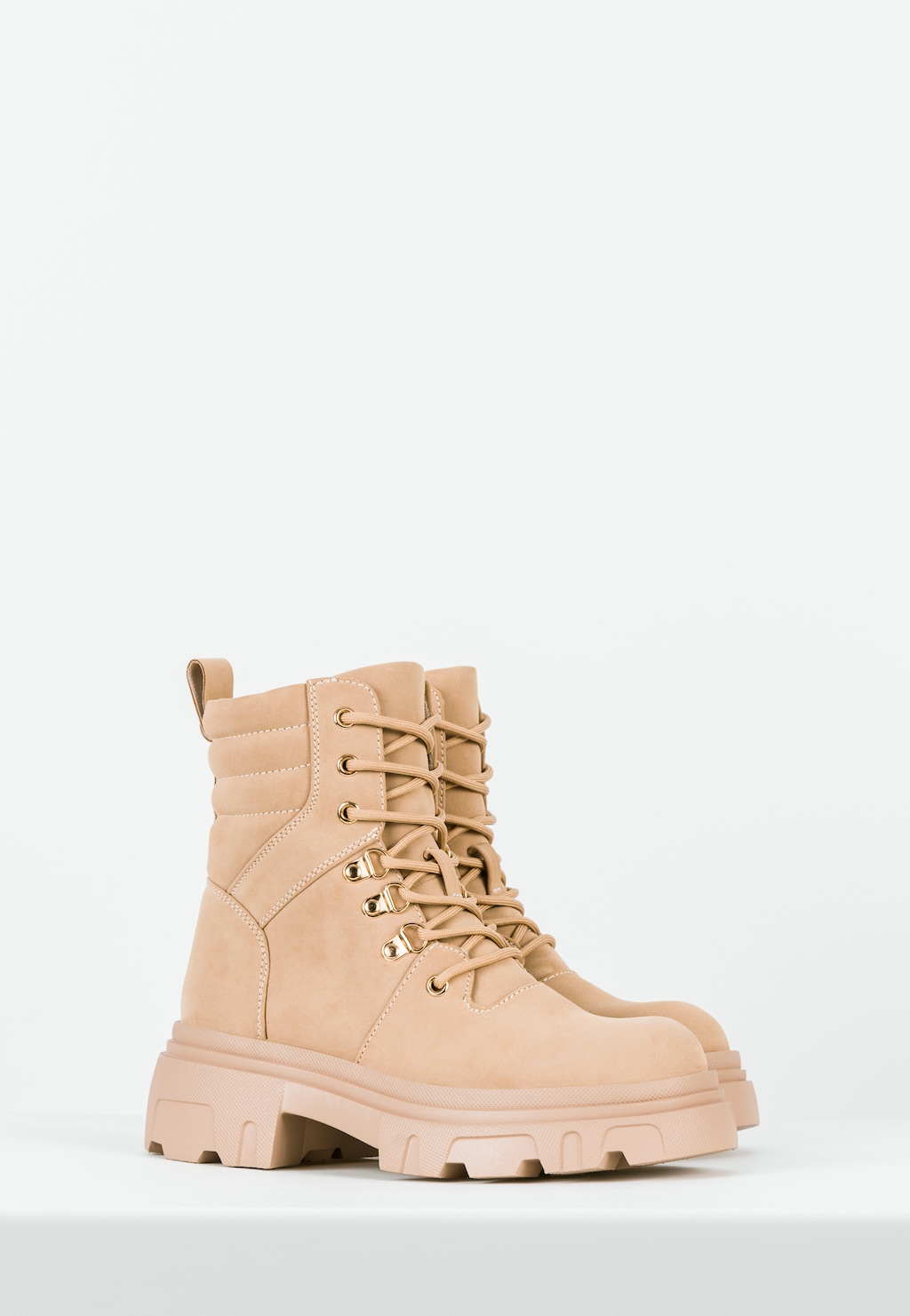 WJS beżowe trzewiki damskie na jesień WJS55033-64 Widok 2