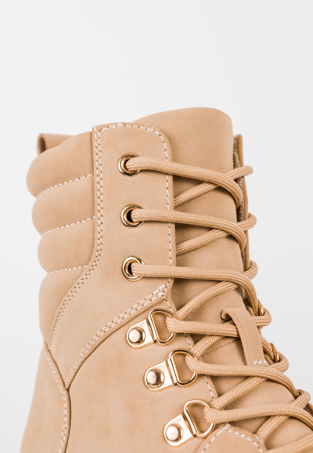 WJS beżowe trzewiki damskie na jesień WJS55033-64 Widok 3