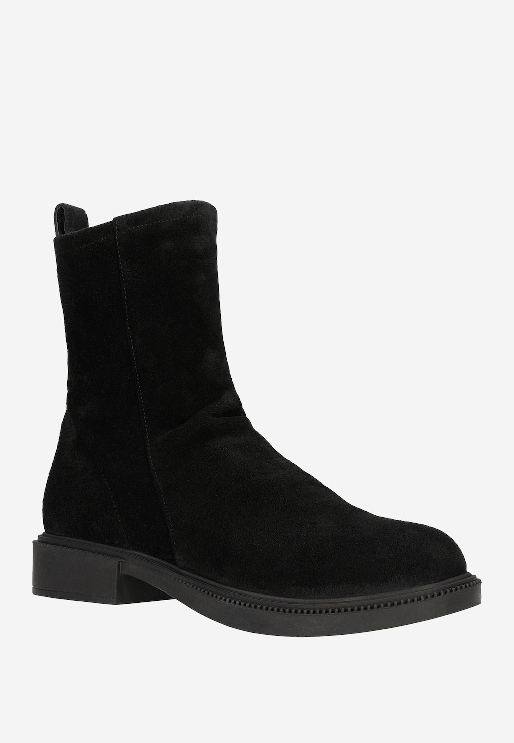 Minimalistické, ale štýlové dámske členkové čižmy zo semišu 55178-61 Widok 2