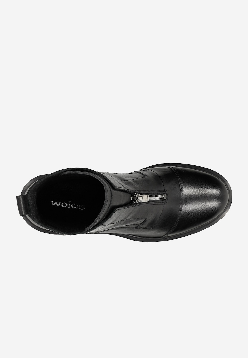 Czarne stylowe botki damskie na obcasie 55141-51 Widok 4