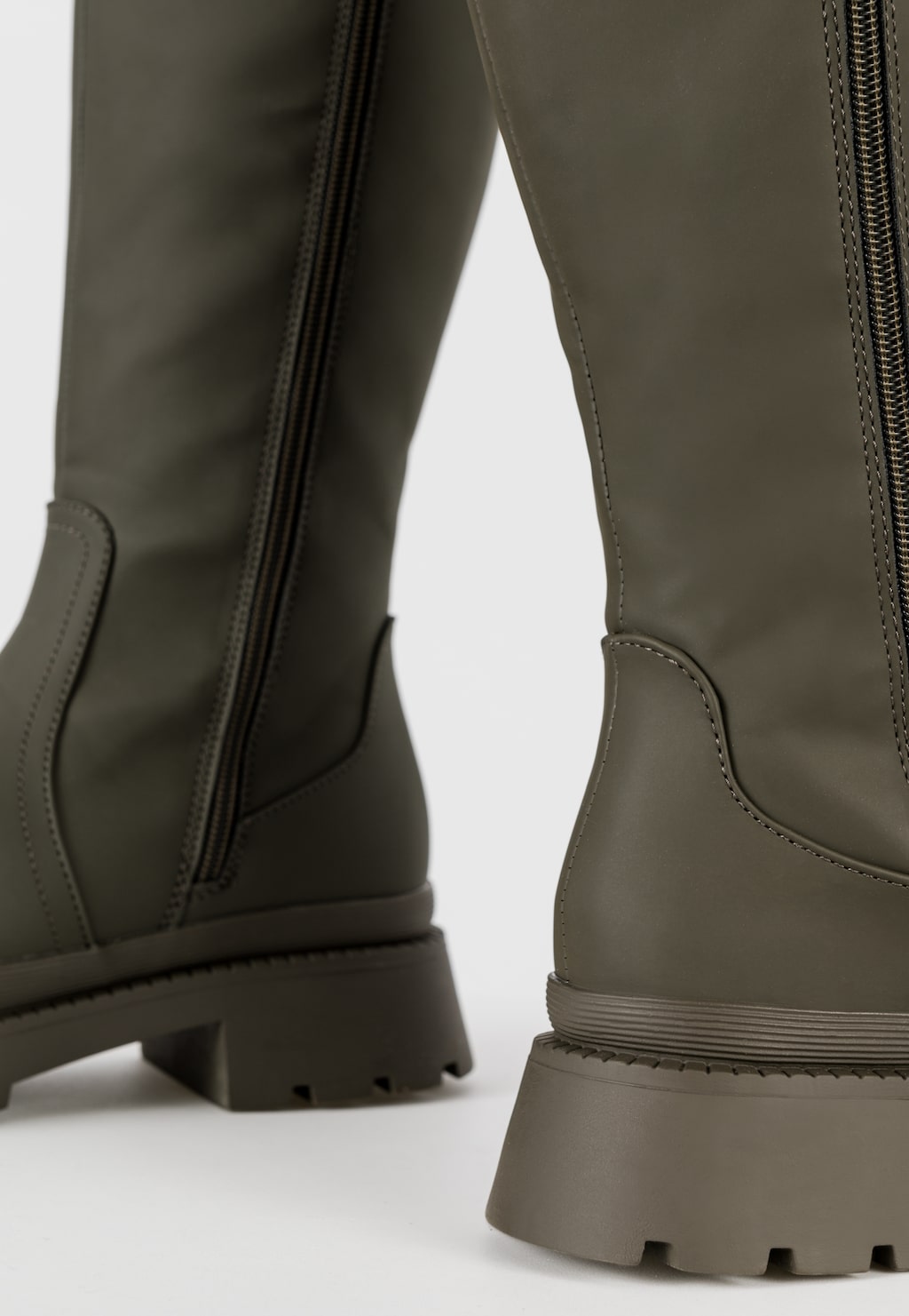 WJS płaskie zielone kozaki damskie WJS45024-97 Widok 5