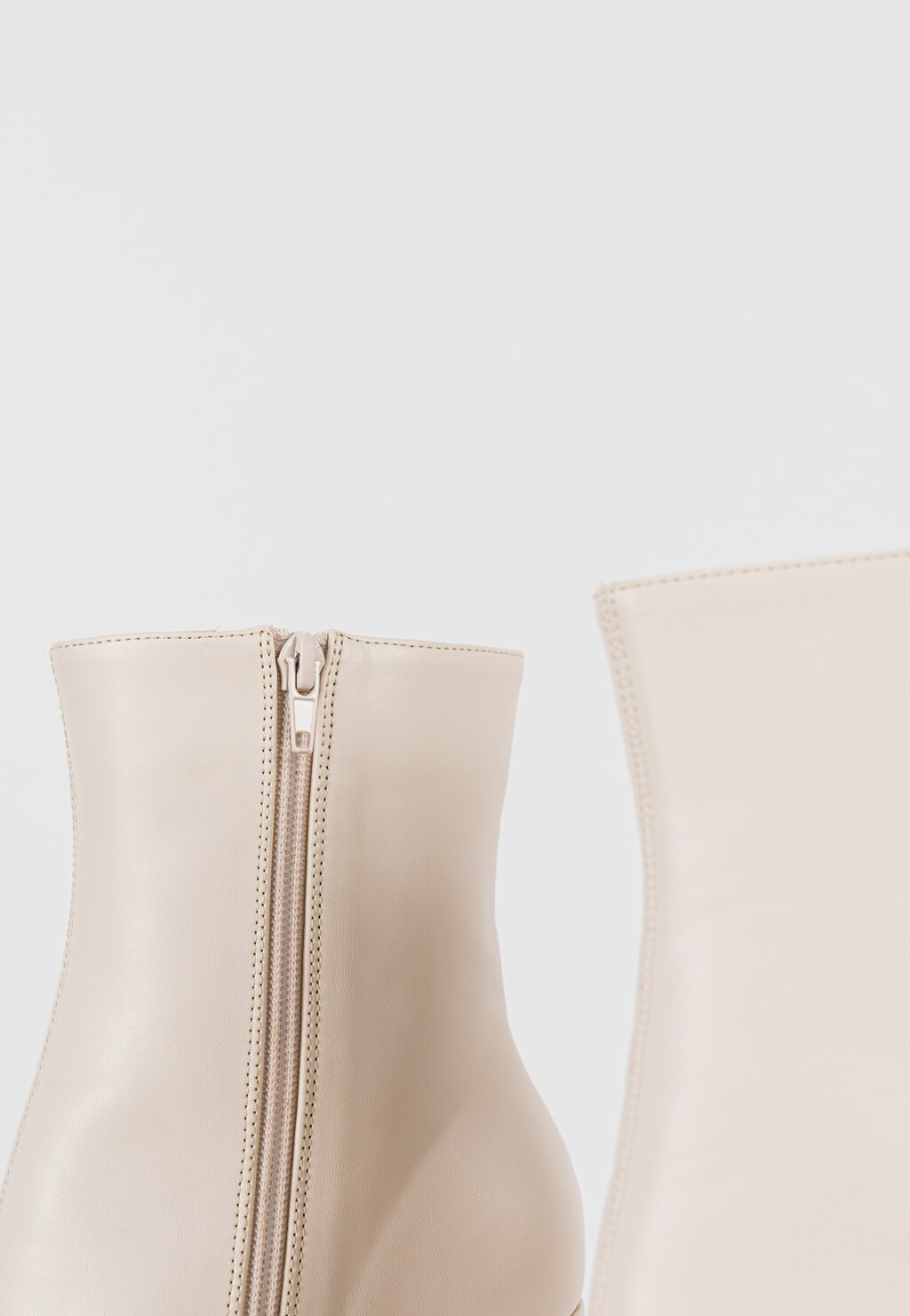 WJS eleganckie beżowe botki na obcasie WJS46053-54 Widok 4