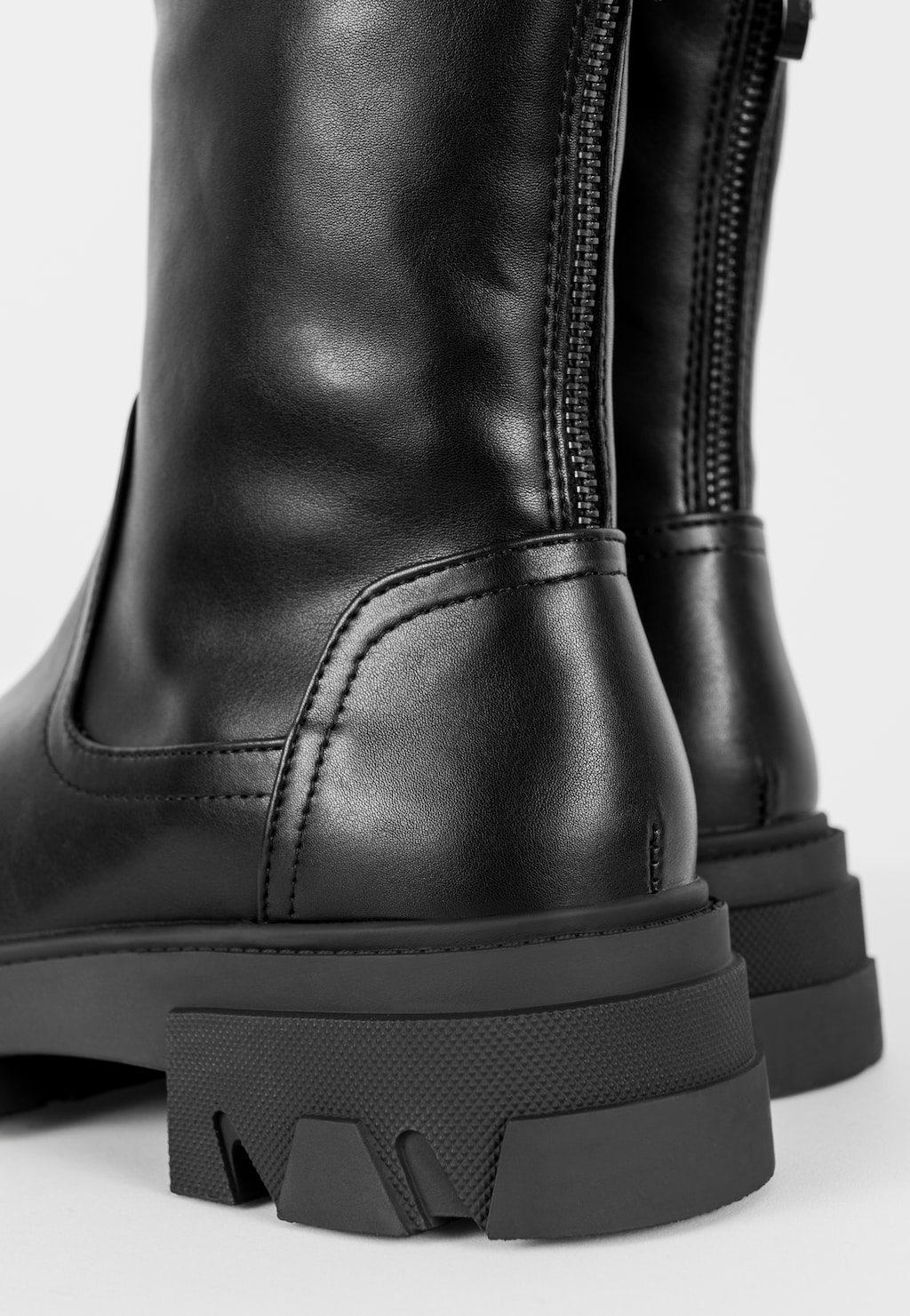 WJS czarne botki damskie z zamkiem z tyłu WJS46057-51 Widok 4