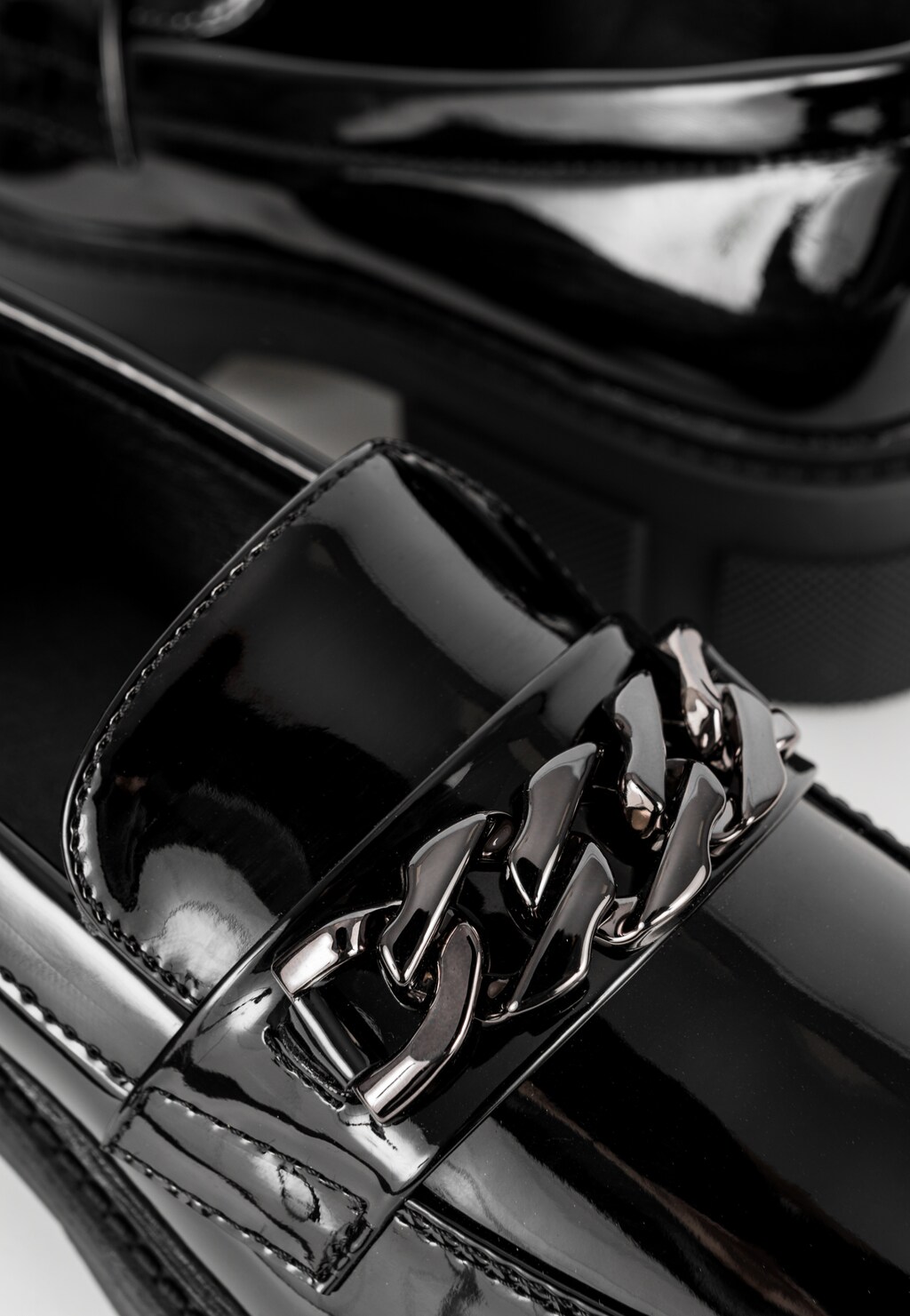 WJS mokasyny damskie lakierowane czarne WJS70011-31 Widok 4