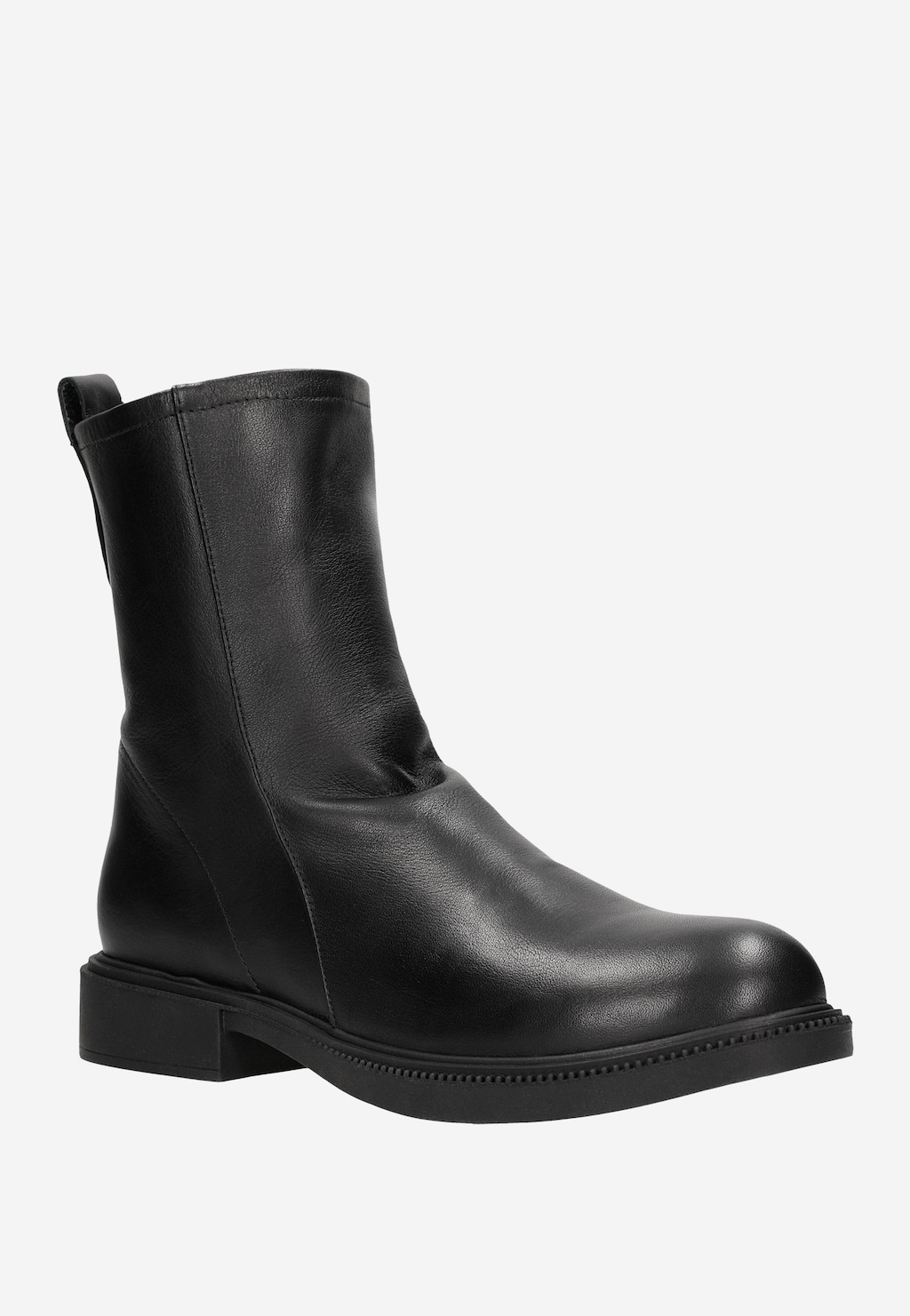 Czarne botki damskie zapinane na zamek 55178-51 Widok 2