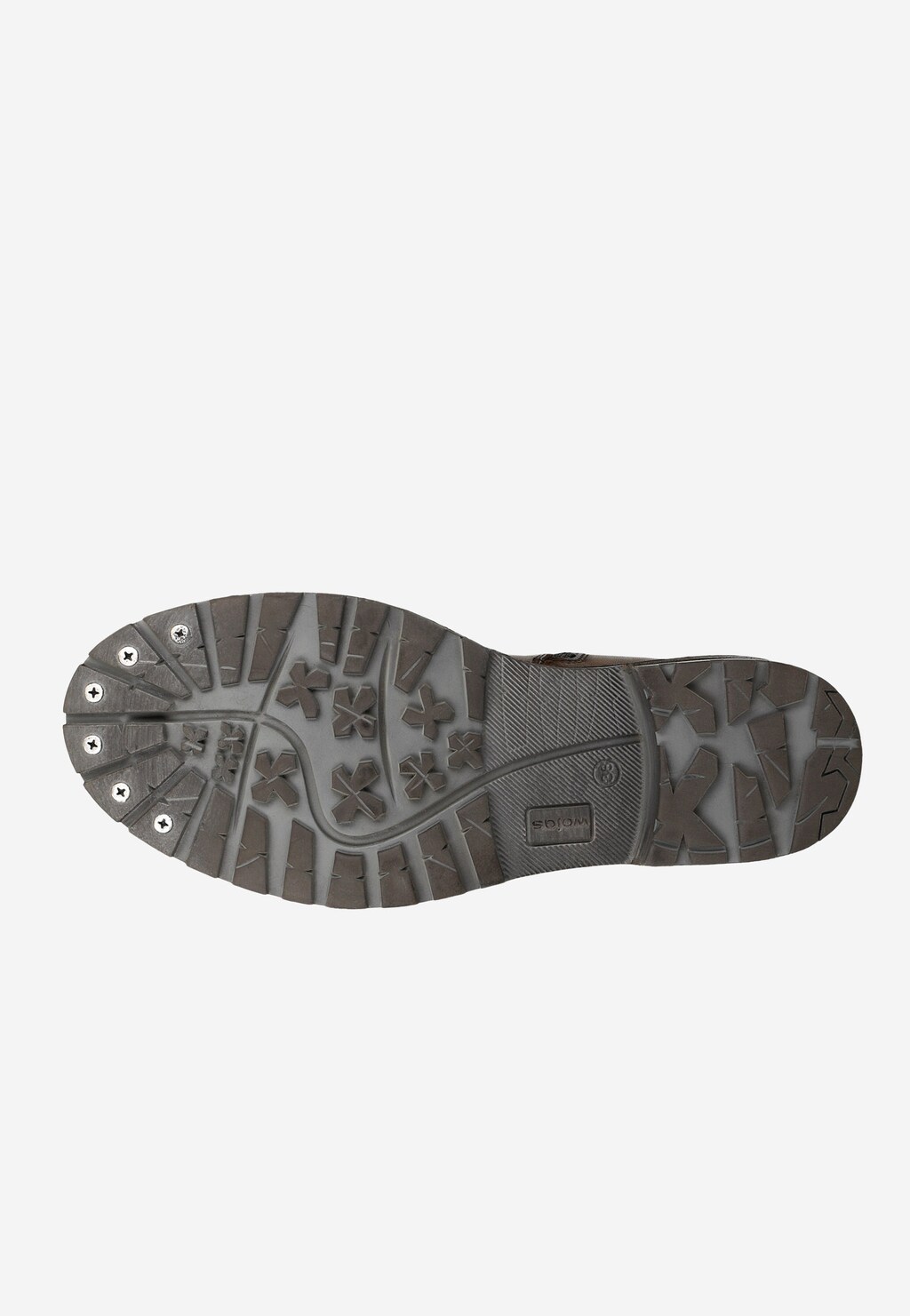 Ciemnobrązowe kozaki damskie z wstawką z boku cholewki 71028-52 Widok 5