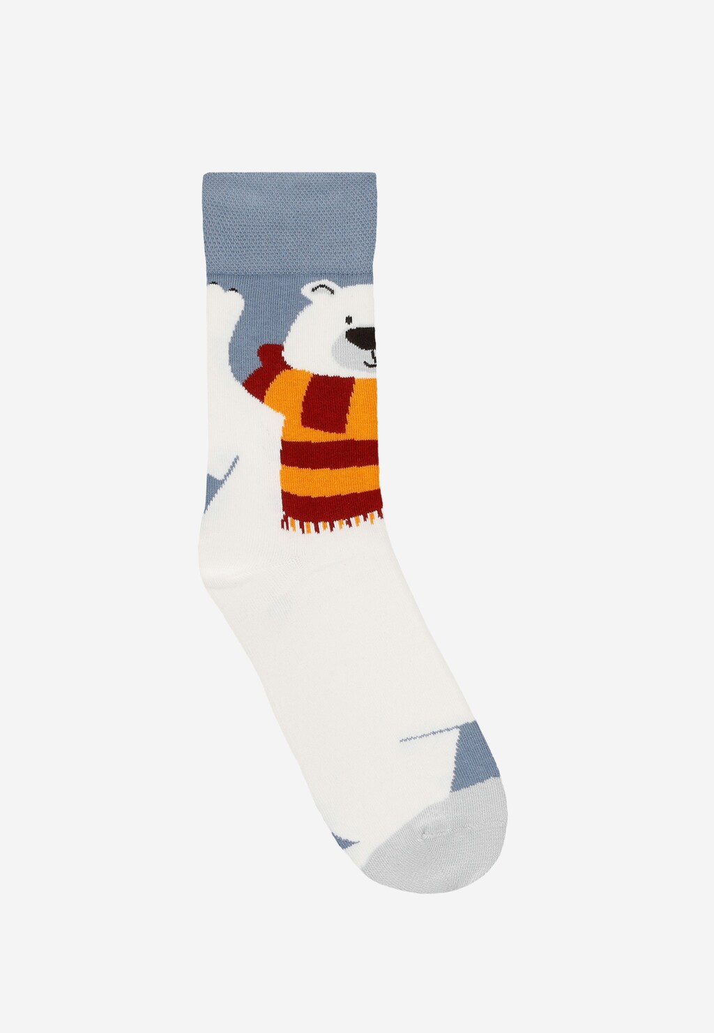 Skarpety z motywem niedźwiedzi polarnych w szalikach 97090-80 Widok 2