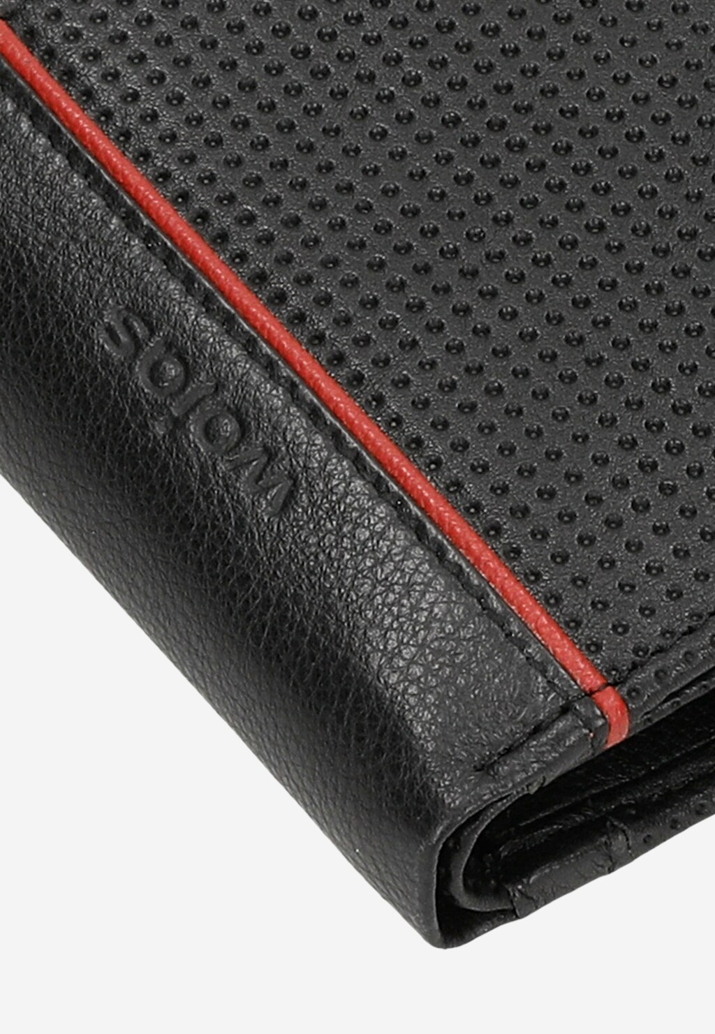 Športová pánska peňaženka z čiernej lícovej kože 91062-51 Widok 7