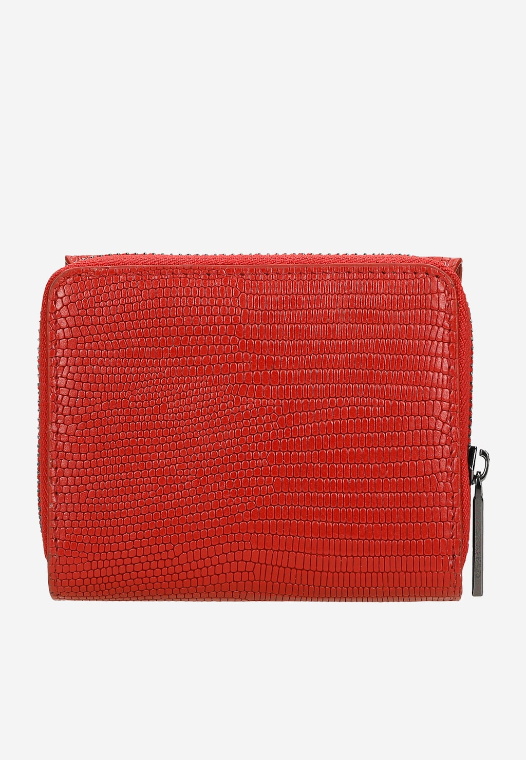 Mały czerwony portfel damski ze skóry licowej 91021-55 Widok 3