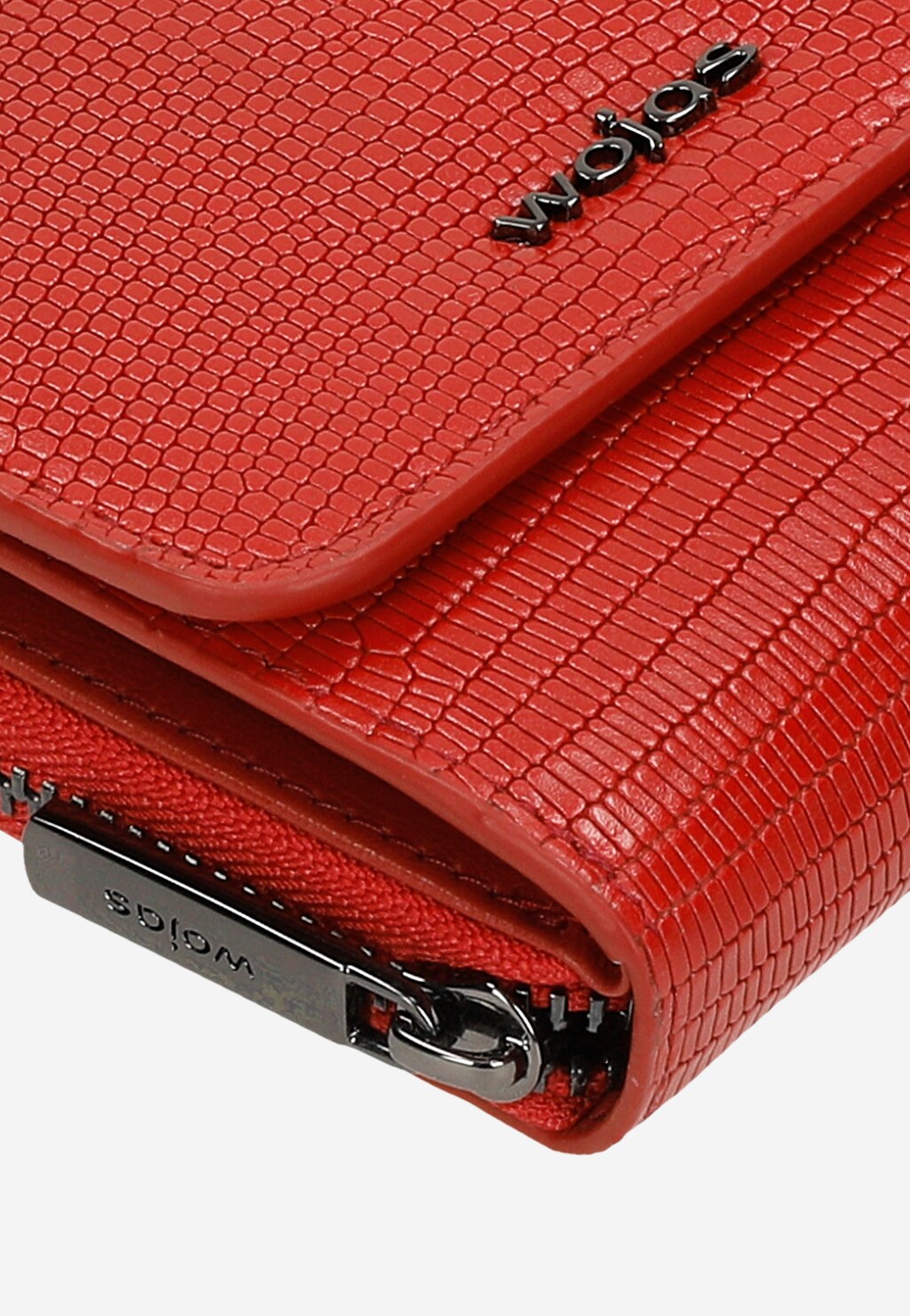 Mały czerwony portfel damski ze skóry licowej 91021-55 Widok 6