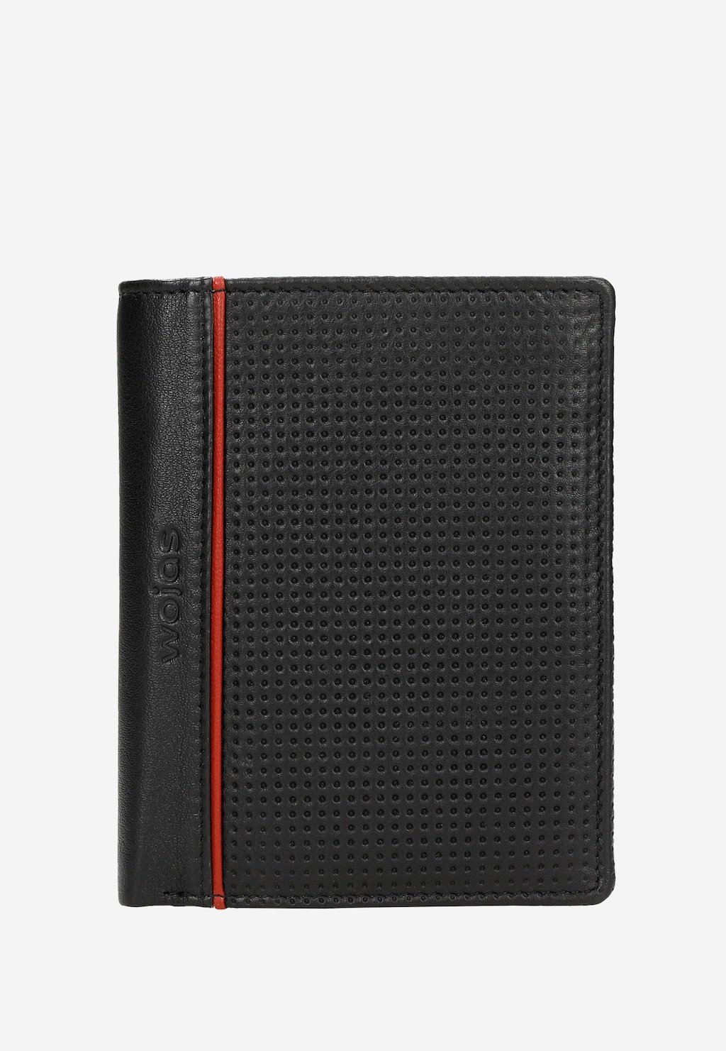 Černá pánská peněženka s červeným proužkem 91063-51 Widok 1