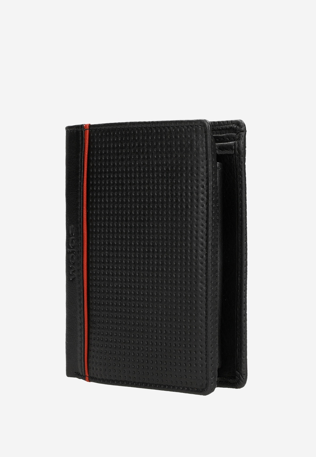 Černá pánská peněženka s červeným proužkem 91063-51 Widok 2