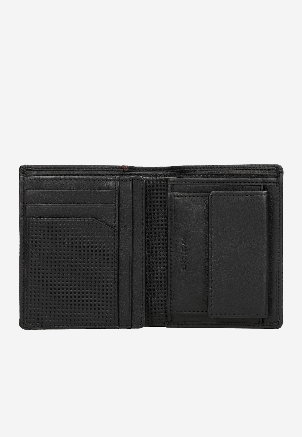 Černá pánská peněženka s červeným proužkem 91063-51 Widok 4