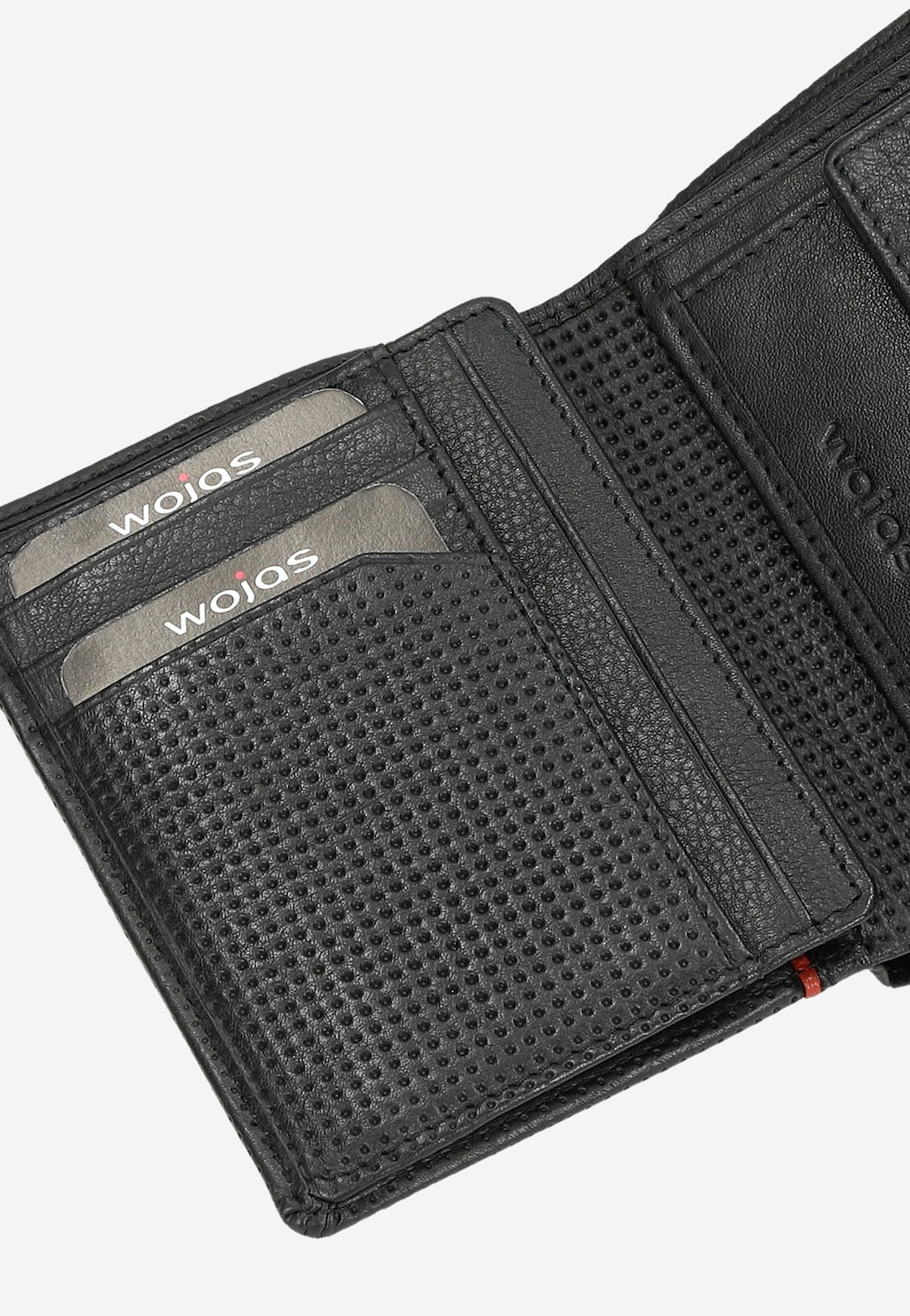 Černá pánská peněženka s červeným proužkem 91063-51 Widok 6