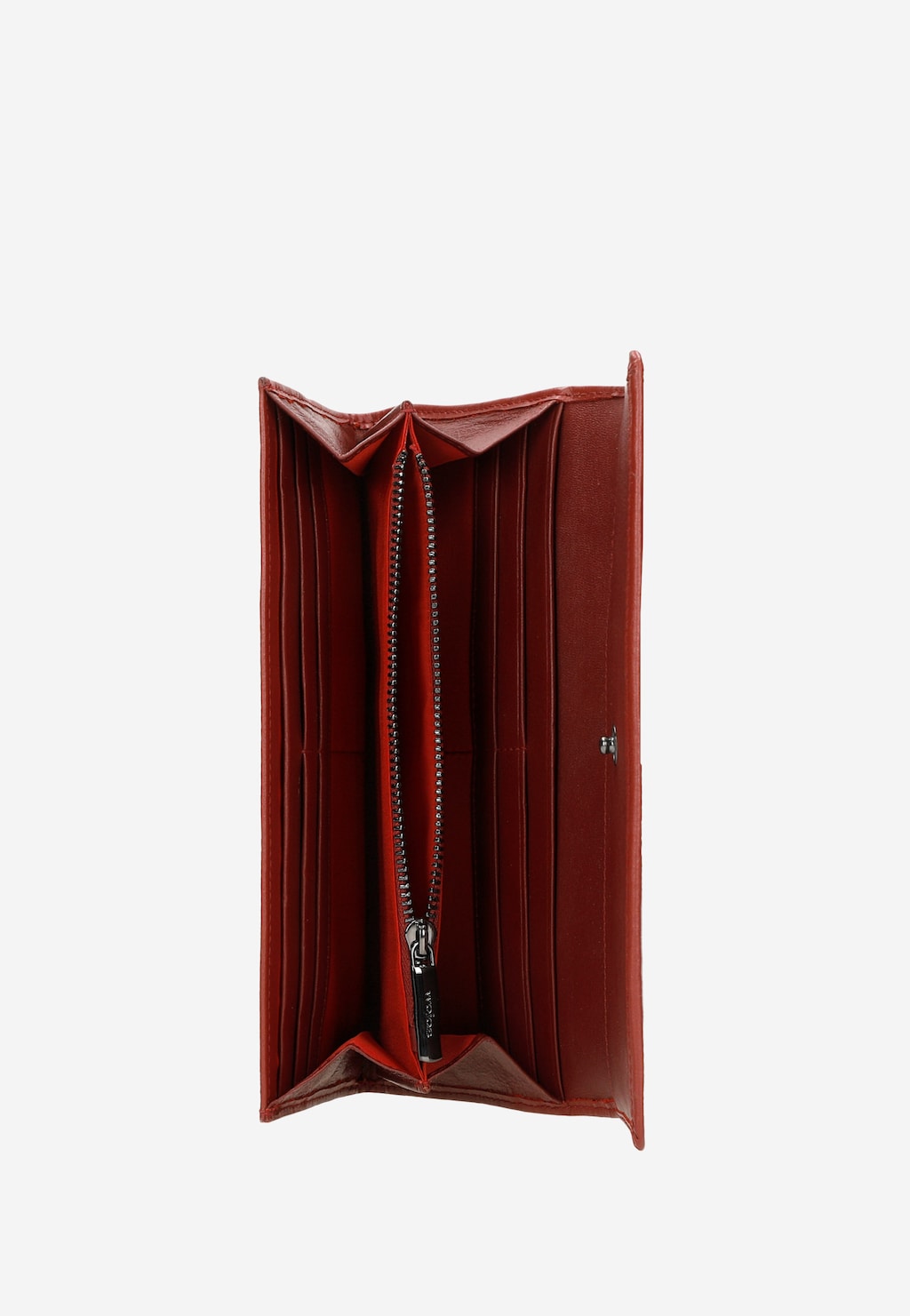 Duży skórzany portfel damski czerwony 91058-55 Widok 4