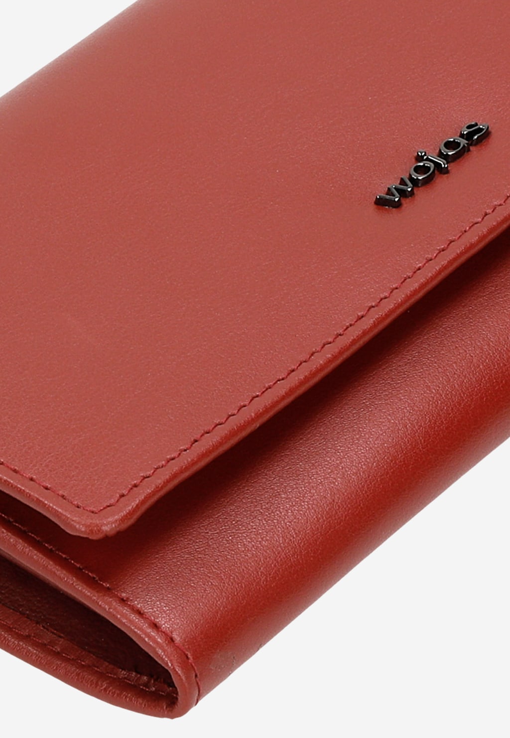 Duży skórzany portfel damski czerwony 91058-55 Widok 6