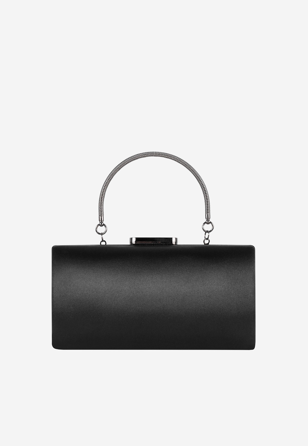 WJS czarna wieczorowa torebka damska ze srebrnym łańcuszkiem WJS76131-11 Widok 2