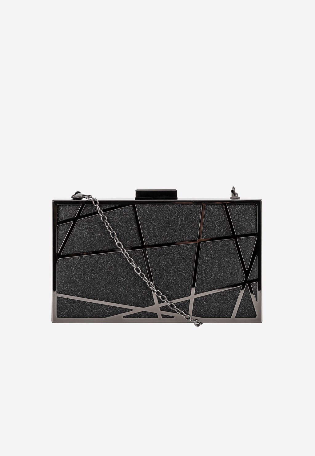 WJS wieczorowa torebka damska typu puzderko na srebrnym łańcuszku WJS76136-81 Widok 1