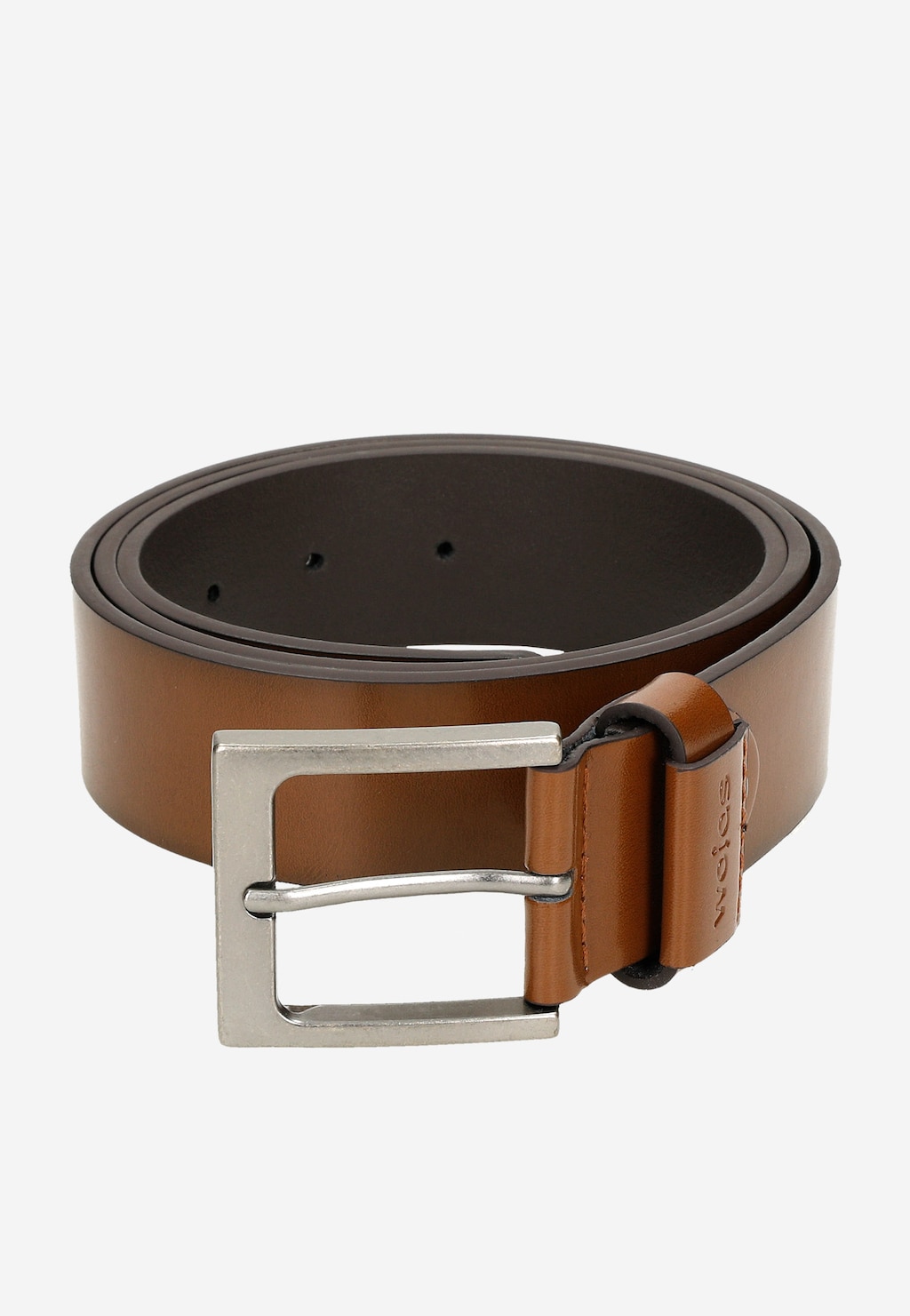 Klasický hnědý pánský pásek z hladké kůže 93078-52 Widok 6