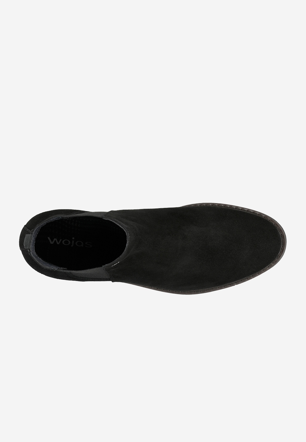 Jesenné pánske členkové čižmy z čiernej velúrovej kože 20015-61 Widok 5