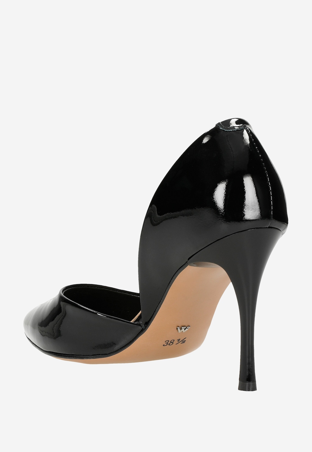 Čierne elegantné dámske lodičky lakované 35096-31 Widok 4