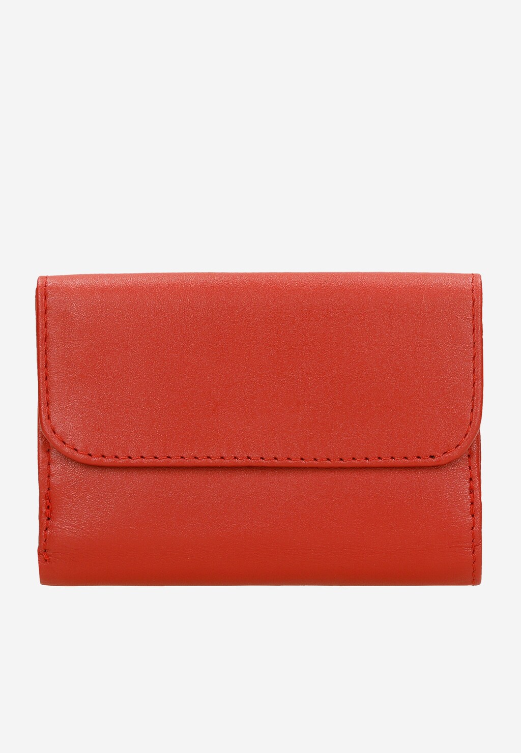 Mały czerwony portfel damski ze skóry licowej 91068-55 Widok 4