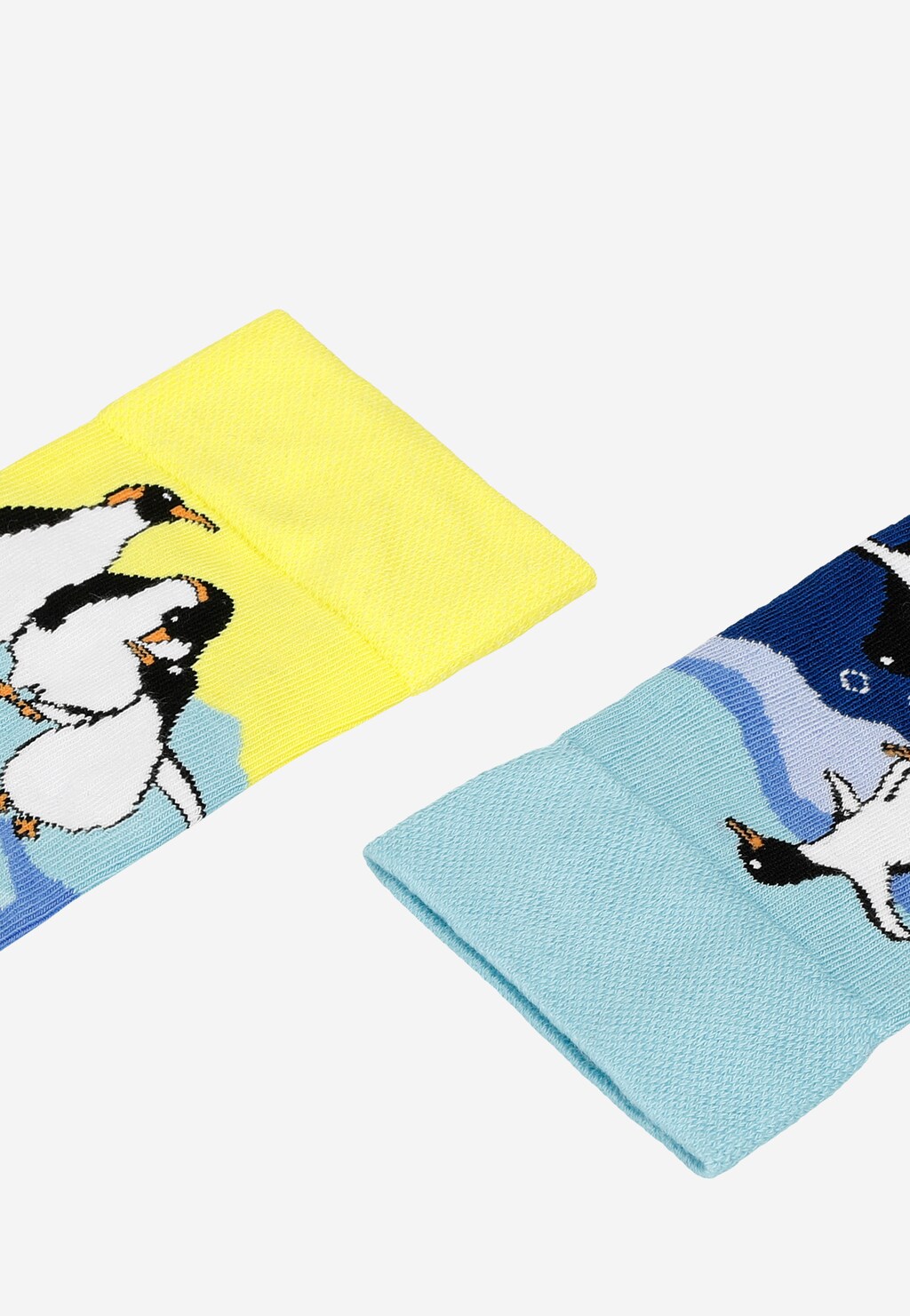 Veselé bavlněné ponožky pánské s motivem tučňáků 97090-86 Widok 4