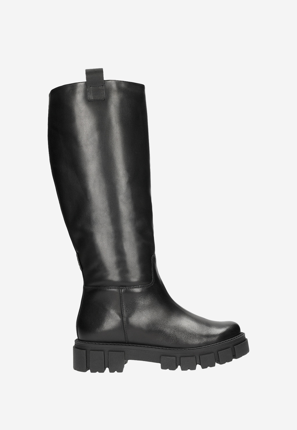 Czarne kozaki damskie typu bikery 71020-51 Widok 2