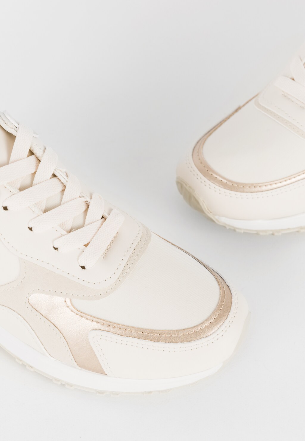 WJS beżowe sneakersy damskie nude WJS64075-54 Widok 3