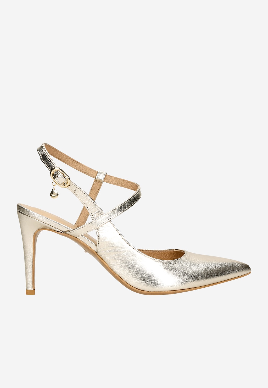 Zlaté lodičky dámske zažiaria na každej párty 35113-58 Widok 2