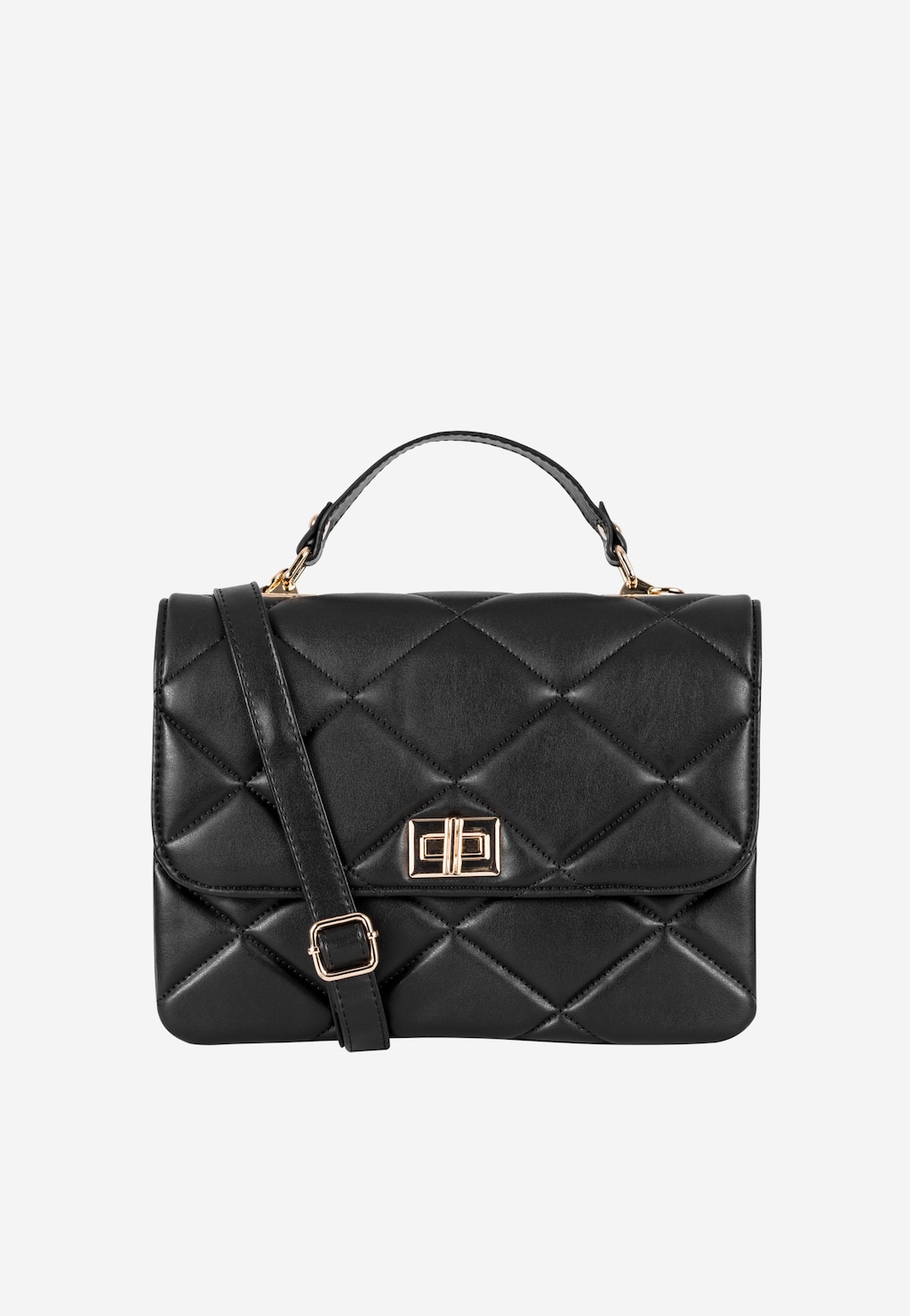 WJS mała czarna pikowana torebka damska WJS76140-51 Widok 1