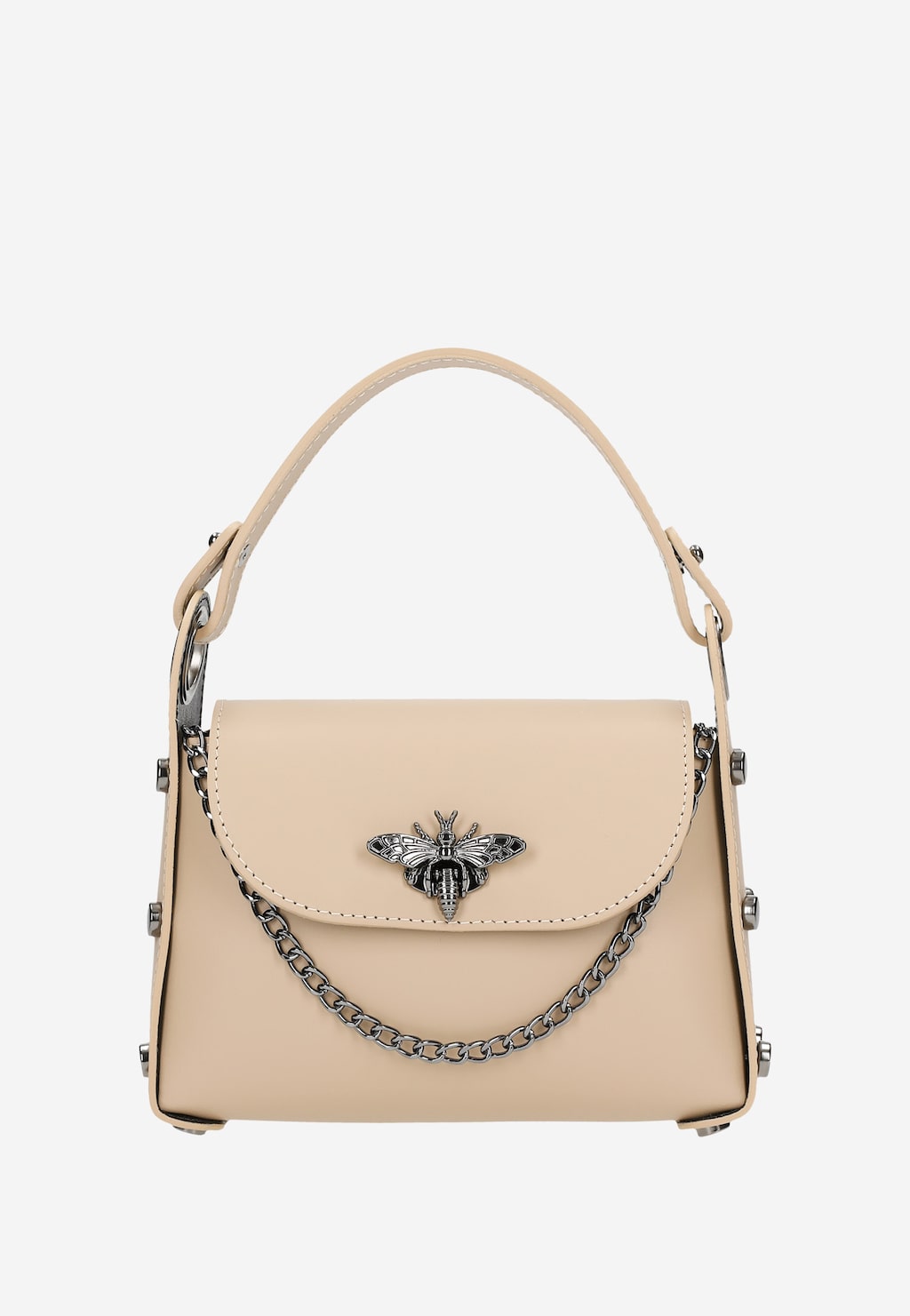 Béžová crossbody dámská kabelka s řetízkem 80318-54 Widok 2