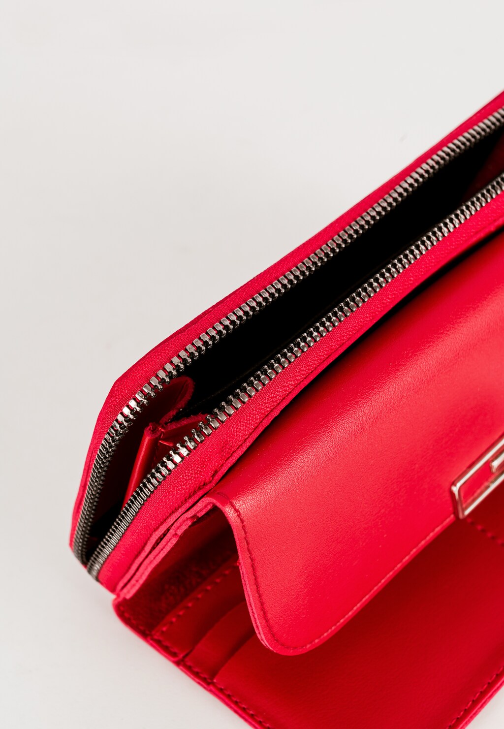 WJS duży czerwony portfel damski  WJS93000-55 Widok 3