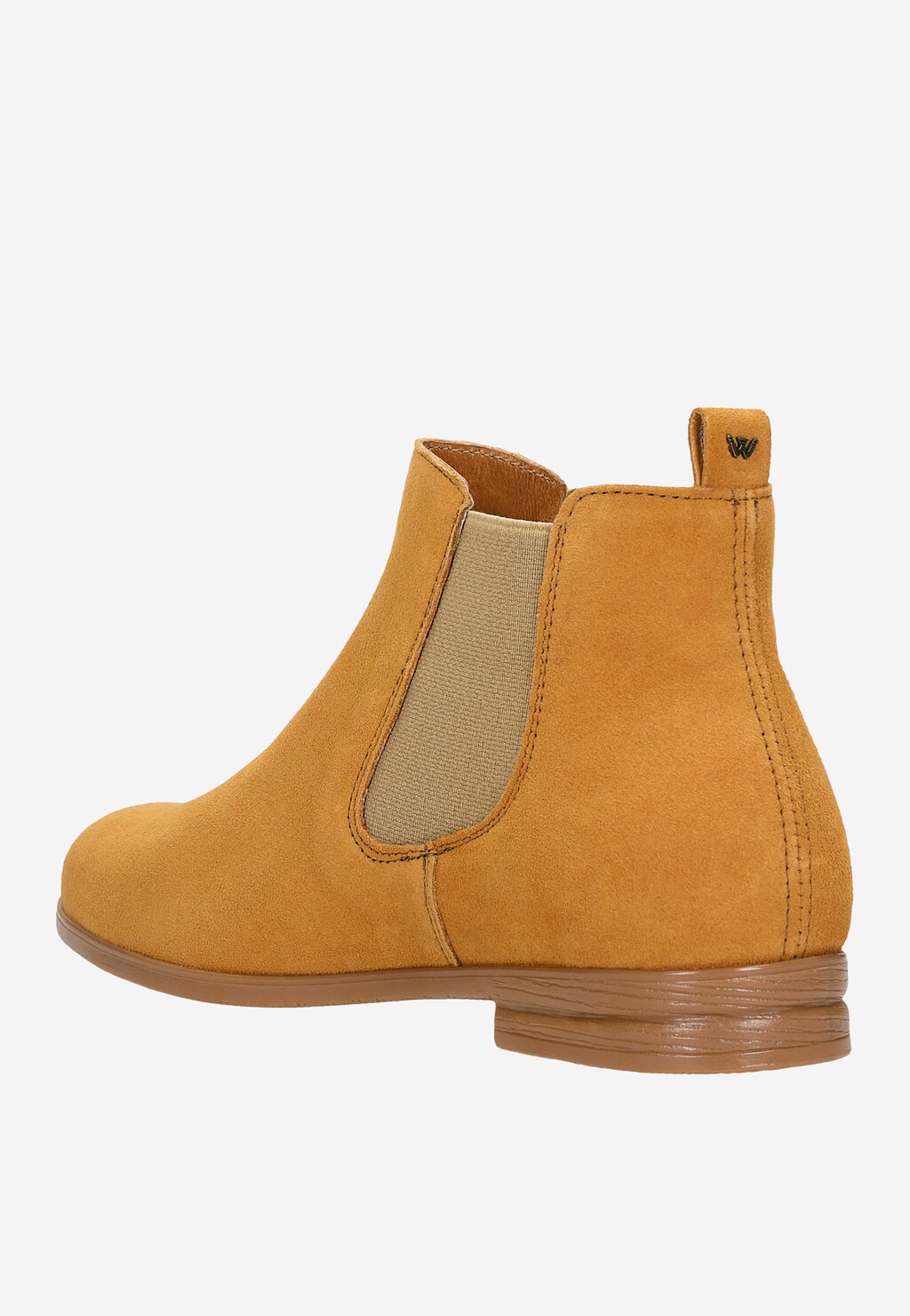 Dámske členkové topánky z hnedej velúrovej kože 9503-04 Widok 3