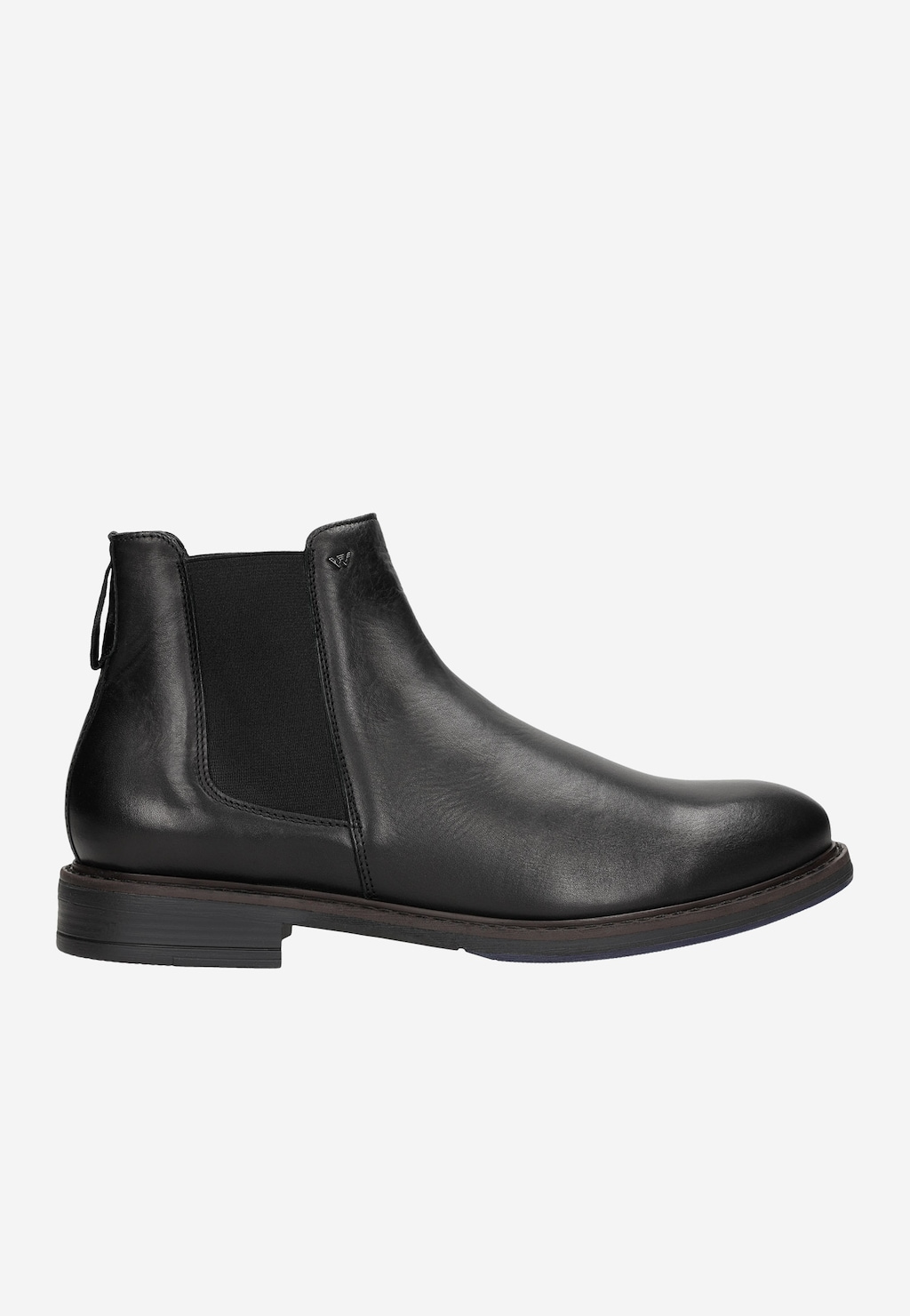 Čierne kožené pánske šnurovacie čižmy z hladkej kože 20015-51 Widok 2