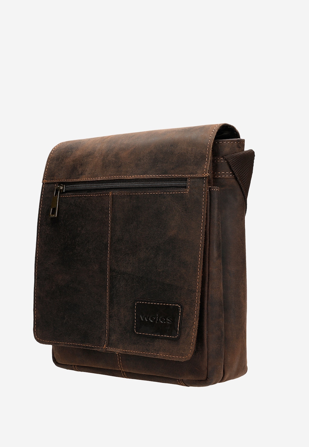 Brązowa torba męska na ramię ze skóry crazy horse 80328-92 Widok 3