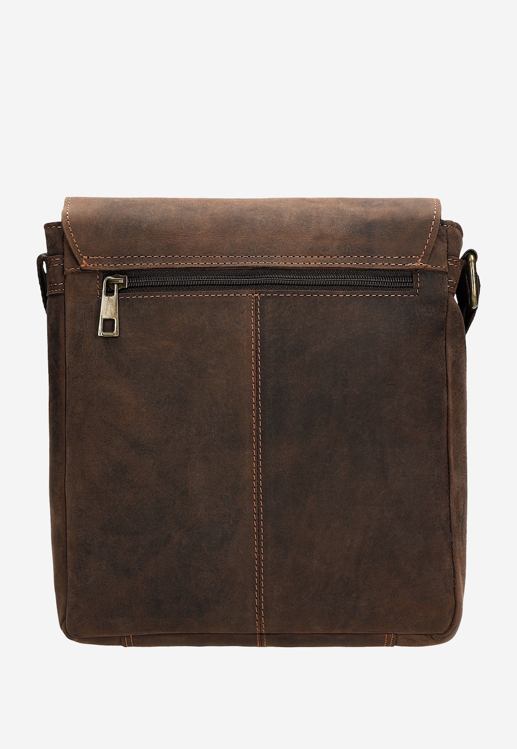 Brązowa torba męska na ramię ze skóry crazy horse 80328-92 Widok 4