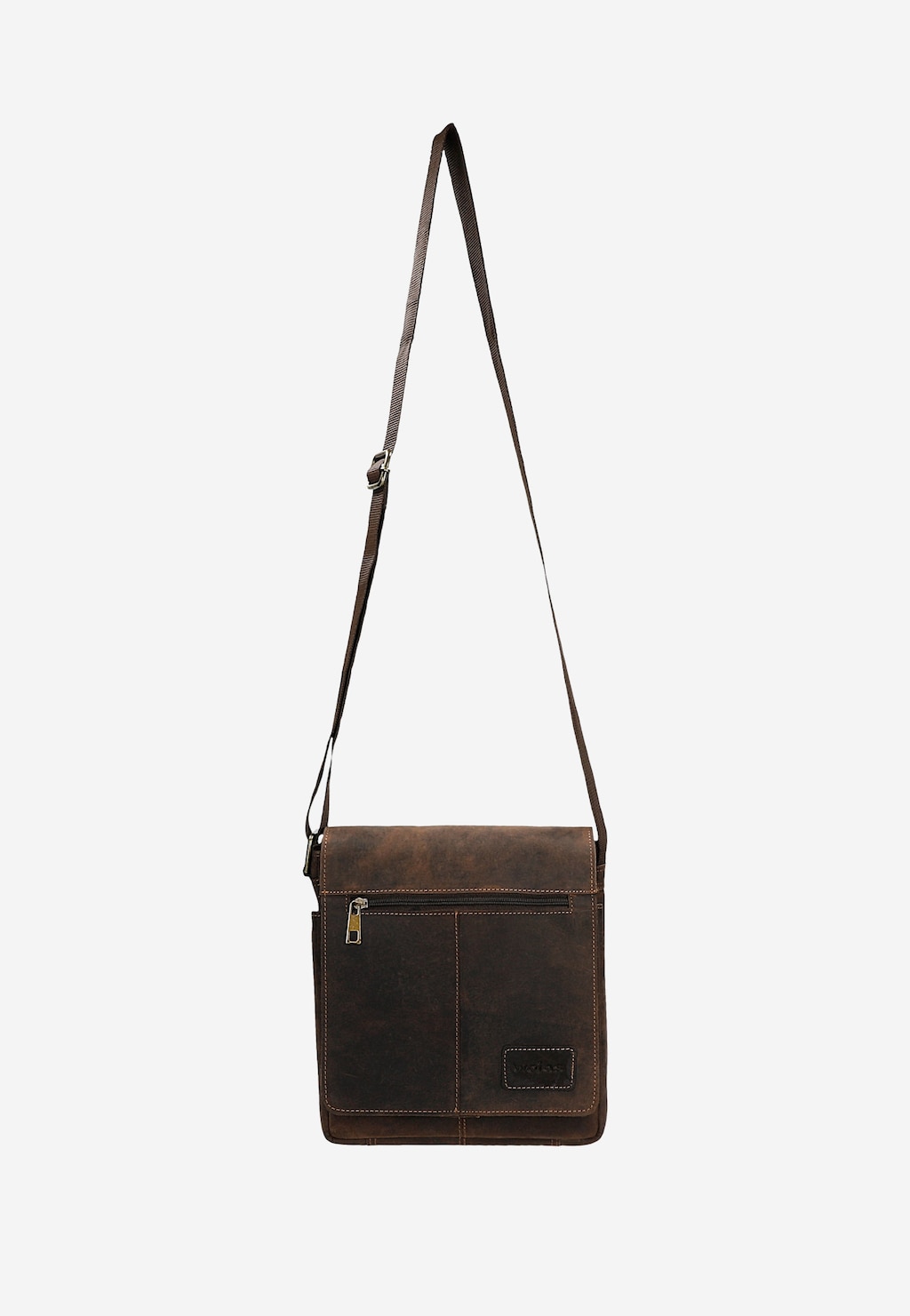 Brązowa torba męska na ramię ze skóry crazy horse 80328-92 Widok 5