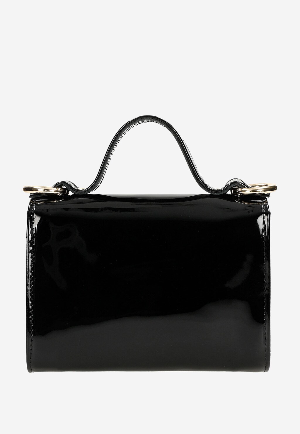 Mała czarna torebka damska z lakierowanej skóry 80347-31 Widok 4