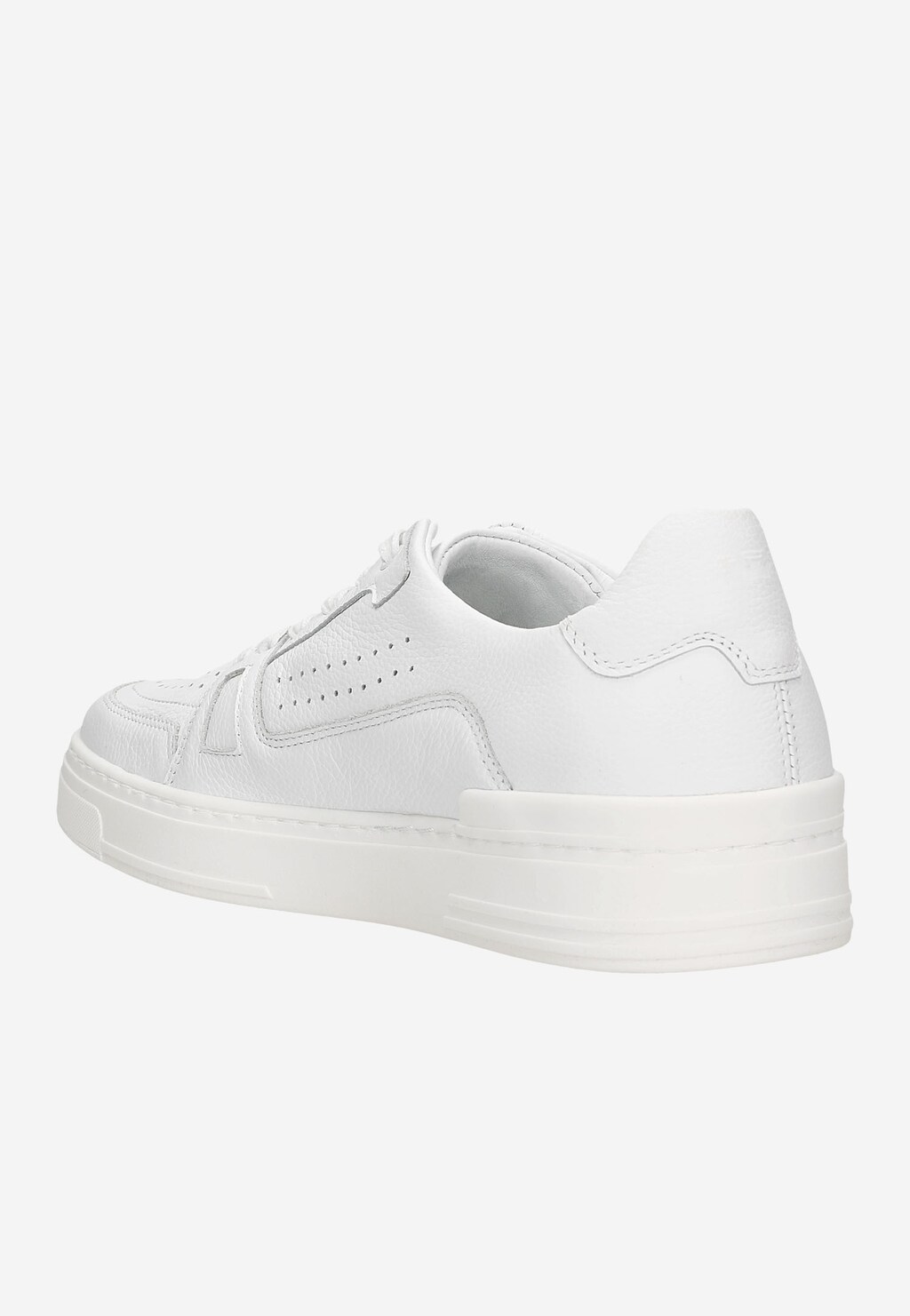 Białe trampki męskie ze skóry licowej 10131-59 Widok 4