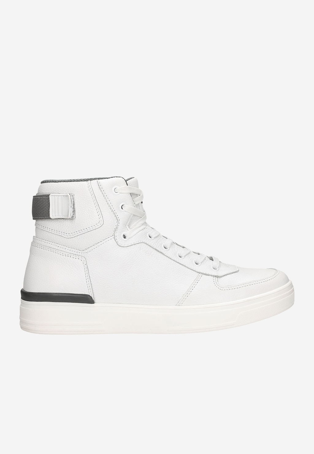 Bílé kožené tenisky pánské nad kotníky 24072-59 Widok 2