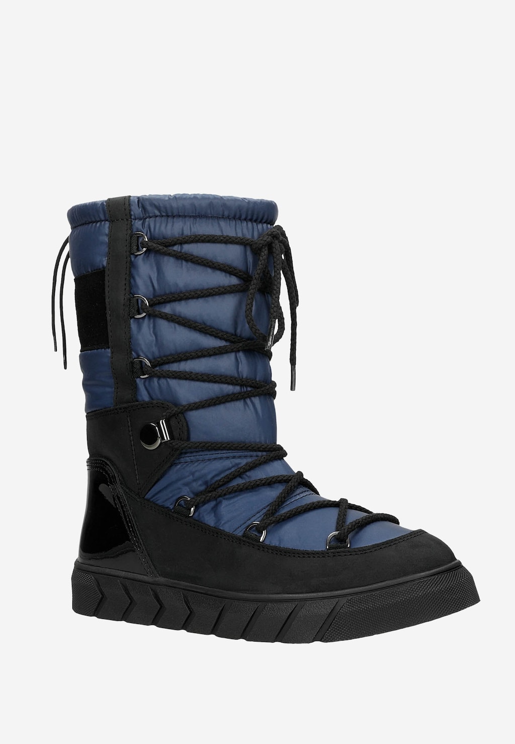 Czarno-niebieskie wsuwane śniegowce damskie RELAKS R55121-85 Widok 2