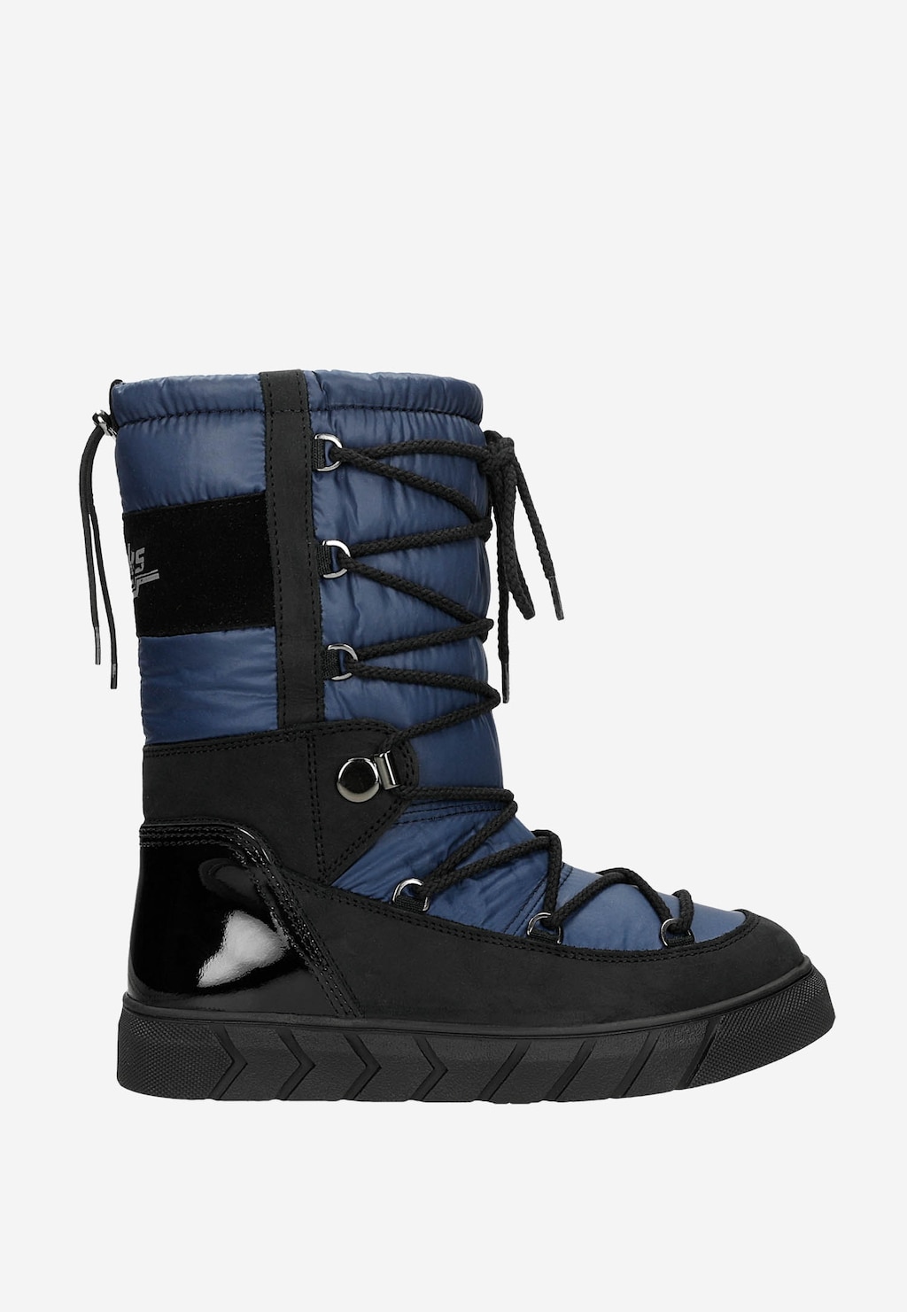 Czarno-niebieskie wsuwane śniegowce damskie RELAKS R55121-85 Widok 1